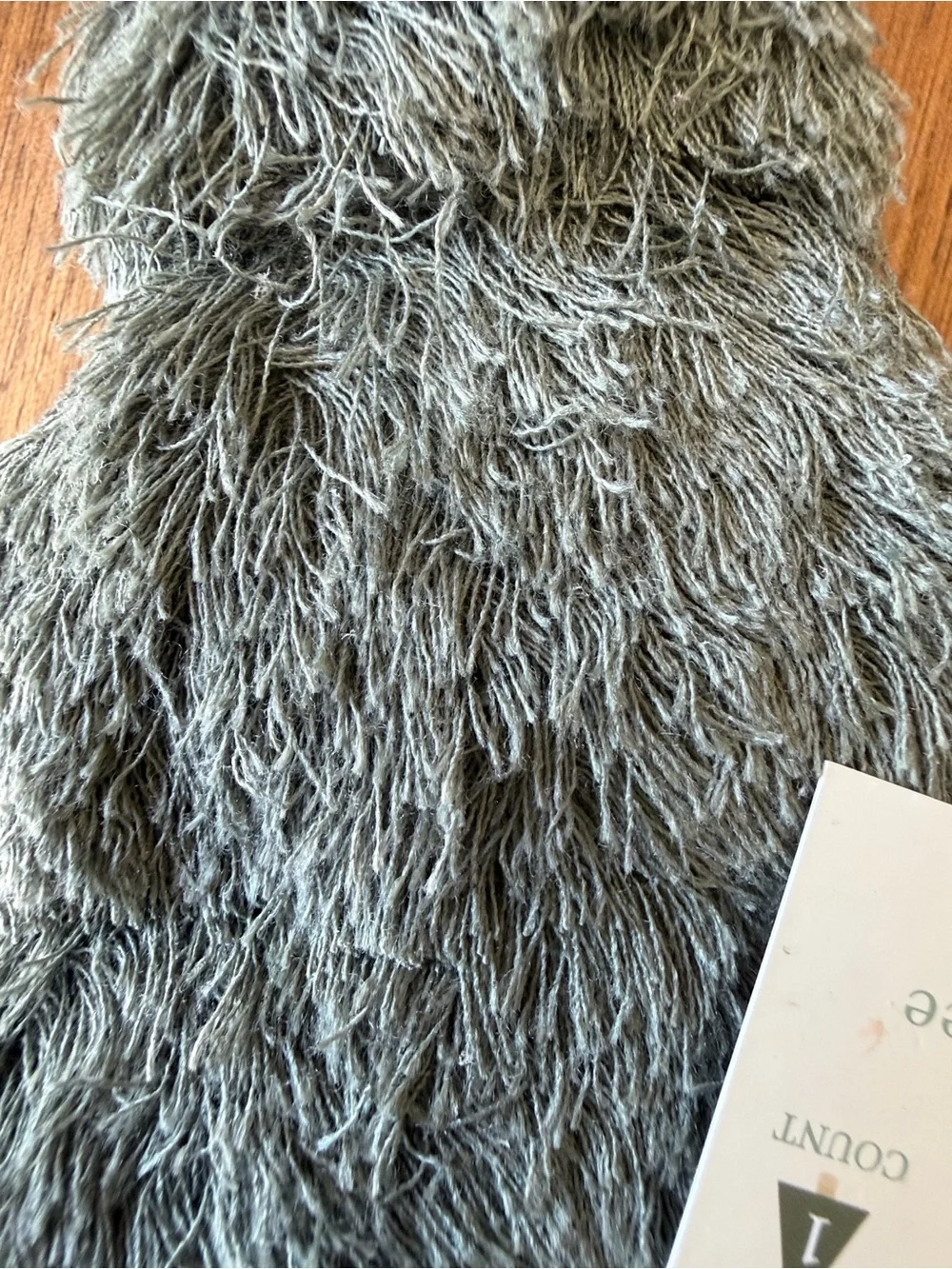 Target Cream and Green Textured Fringe tassel Holiday Trees